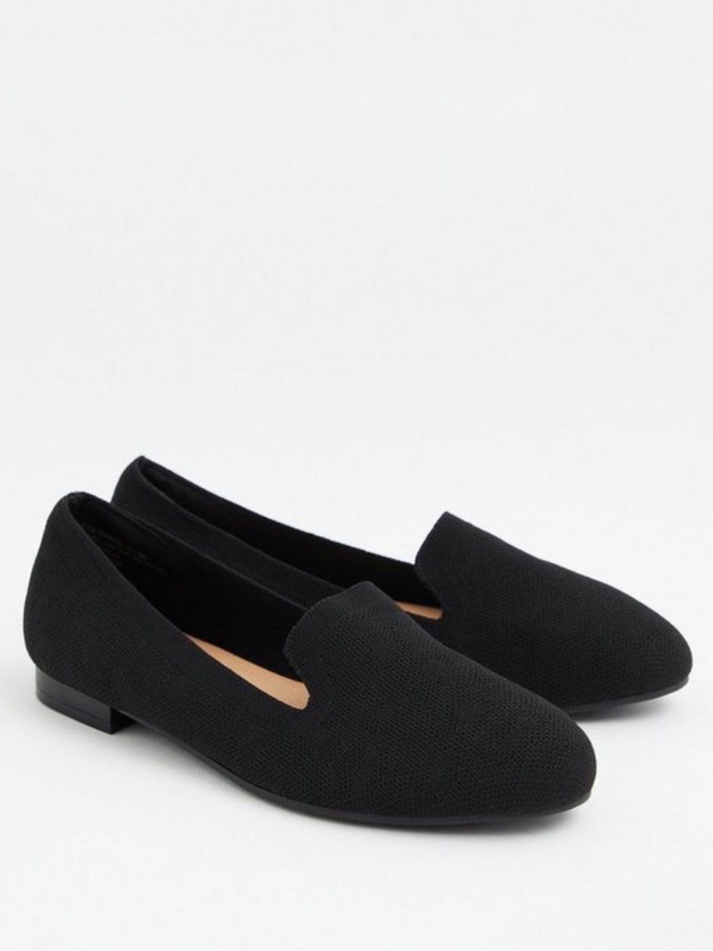 Torrid black stretch loafer shoes size 9WW